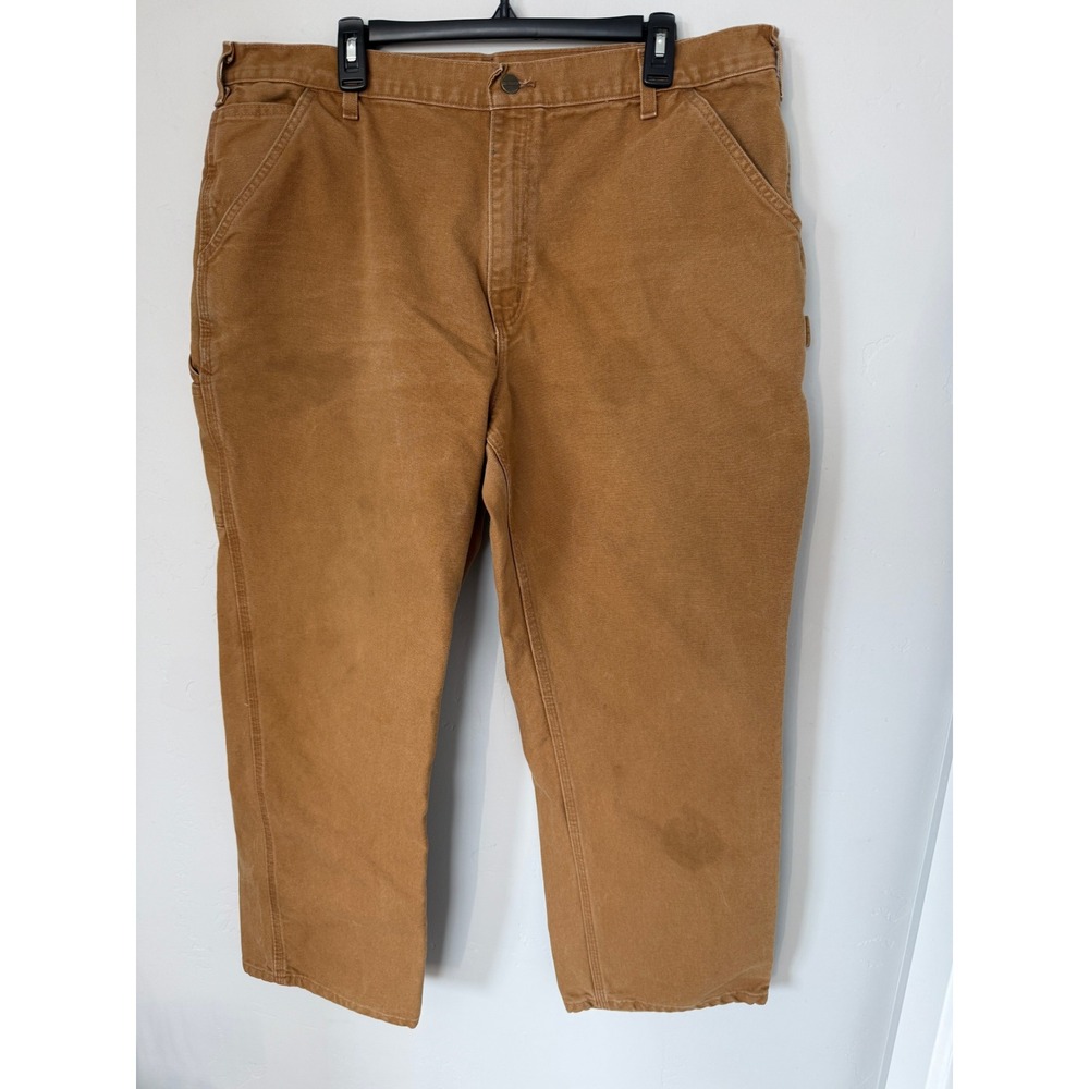 Carhartt B11-BRN Mens Brown Duck Canvas Loose Original Fit Carpenter Pants 40x30